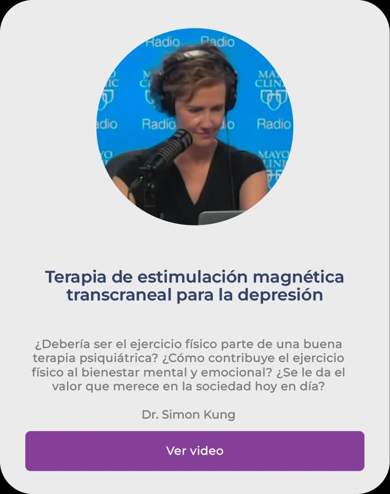 Terapia de estimulación magnética transcraneal para la depresión