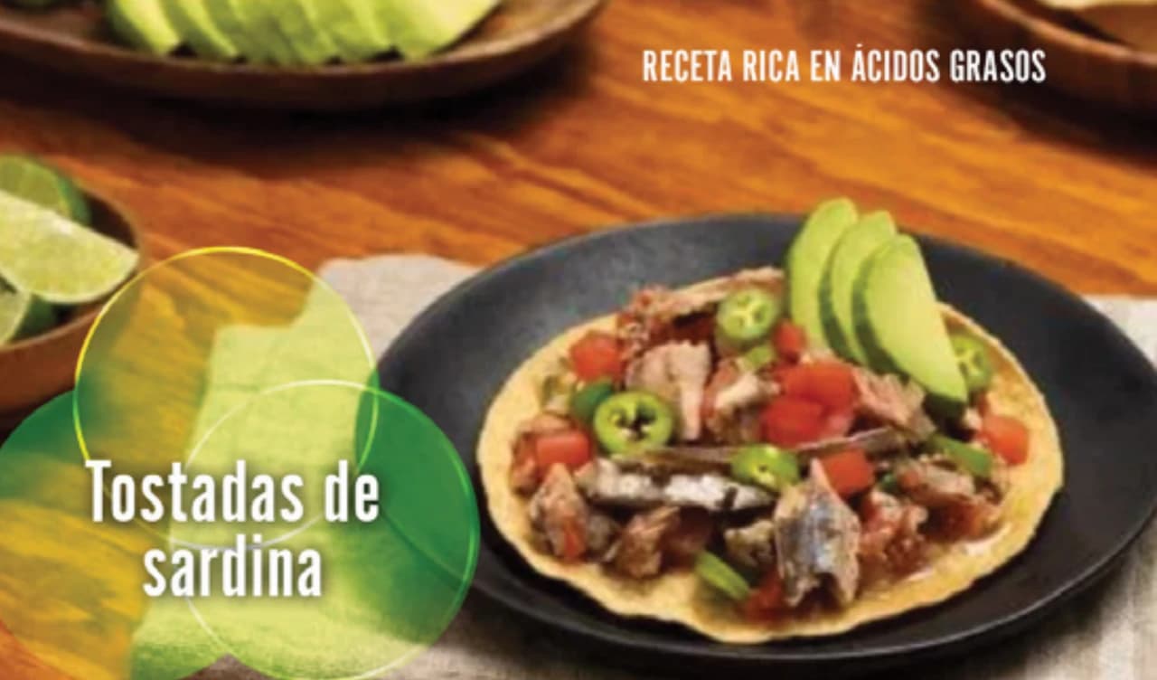 Receta rica en ácidos grasos: Tostadas de sardina